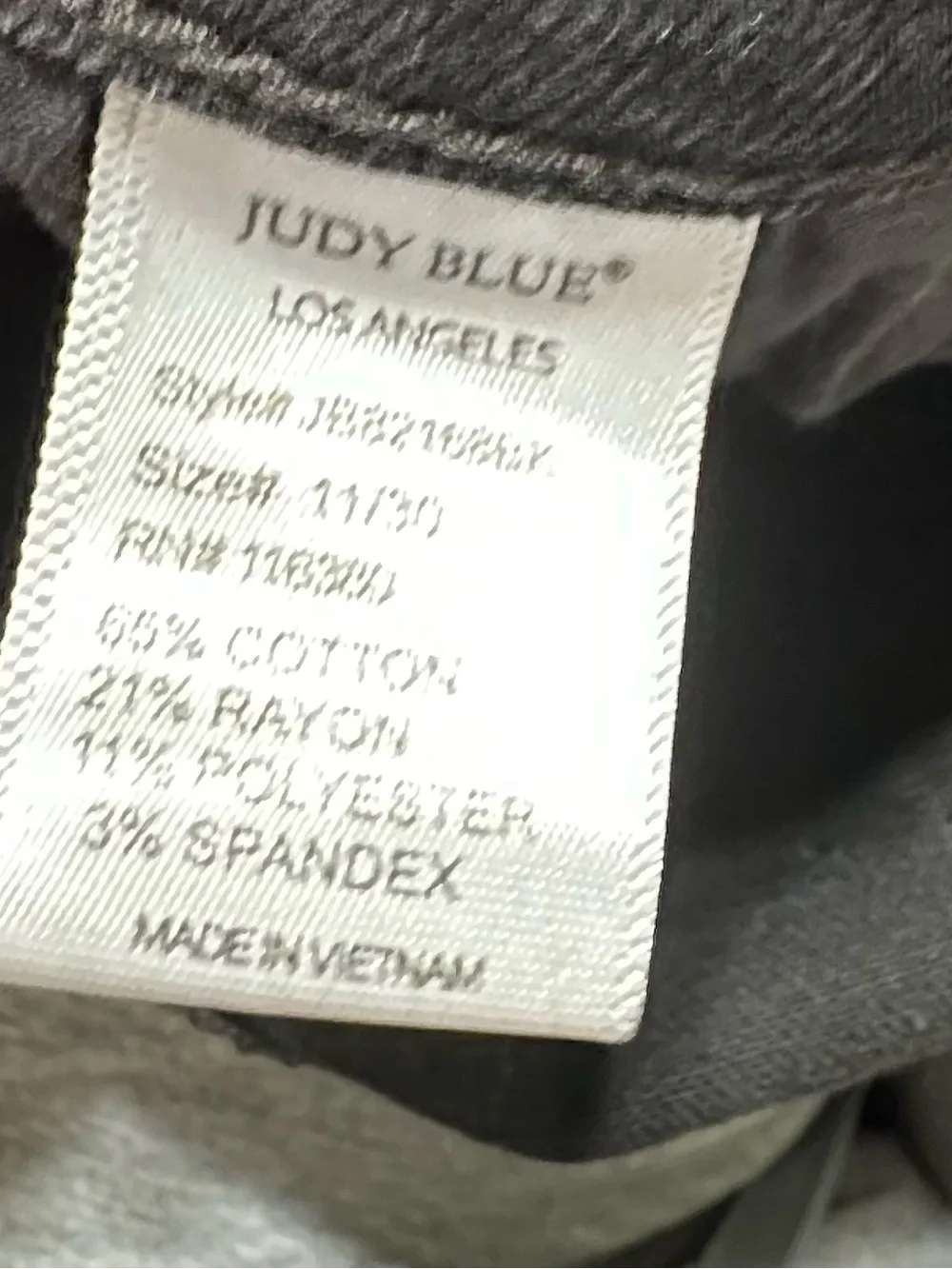Judy Blue High Waist Leopard Patch Skinny Jeans Distressed 11/30  Black